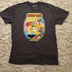 Nintendo Donkey Kong Adult T-Shirt - Charcoal Size L